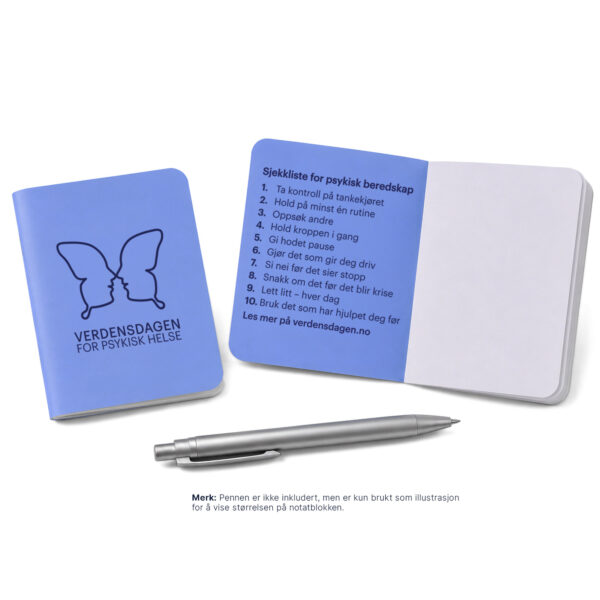 Notatbok – Sjekkliste for psykisk beredskap (10 stk)